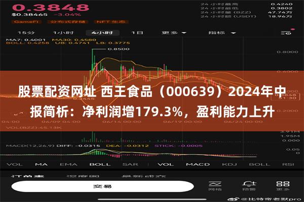 股票配资网址 西王食品（000639）2024年中报简析：净利润增179.3%，盈利能力上升