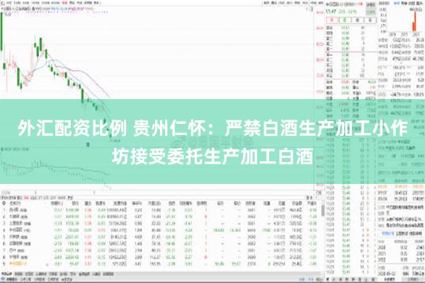 外汇配资比例 贵州仁怀：严禁白酒生产加工小作坊接受委托生产加工白酒